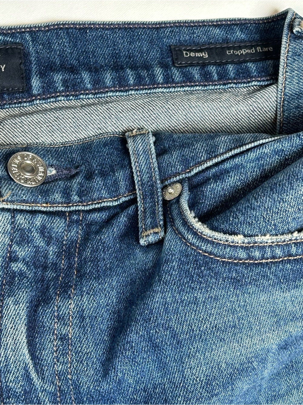 Citizens of humanity demy cropped flare jeans size 25 medium wash made in USA - Picture 9 of 16